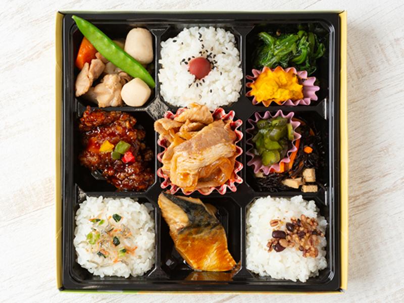 ［9］彩り９升生姜焼き弁当