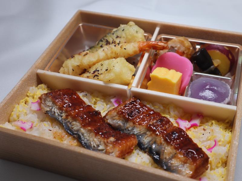 3種天ぷらのうな重弁当