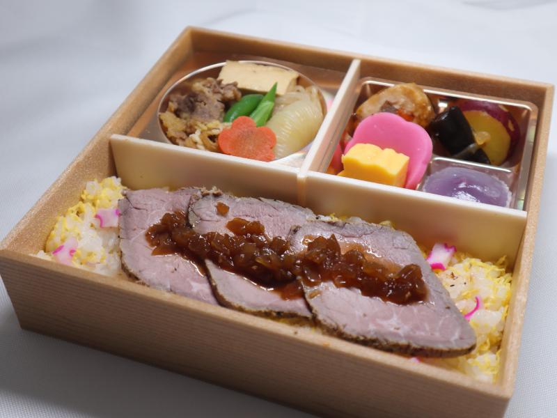 牛すき焼きのローストビーフ弁当