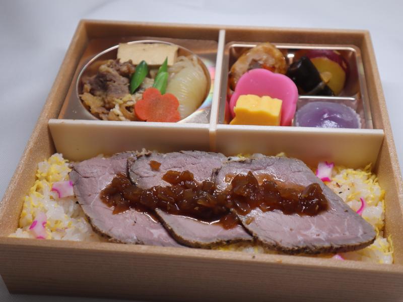 牛すき焼きのローストビーフ弁当