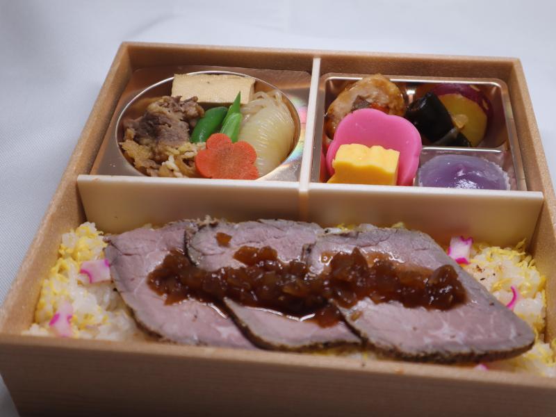 牛すき焼きのローストビーフ弁当