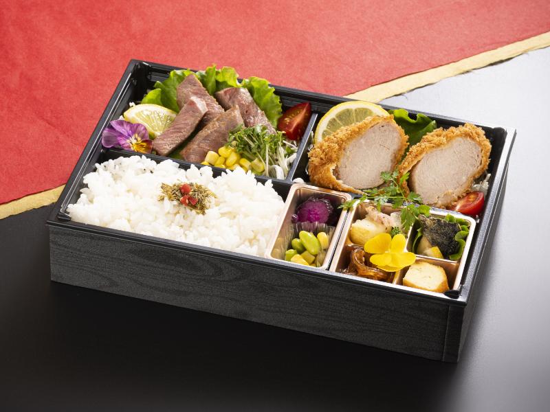 【ご飯が選べる】壮～手仕込みヒレカツと特製牛ステーキ～※肉増量