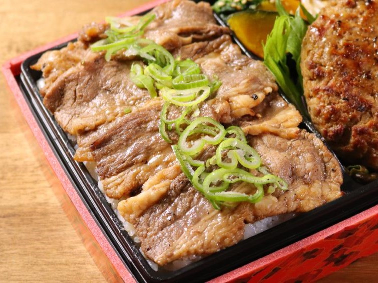 焼肉屋のハンバーグ＆タレカルビ弁当