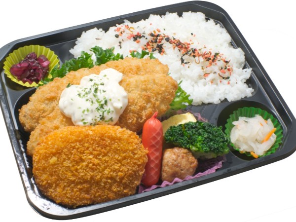 白身フライとミートコロッケ［208］