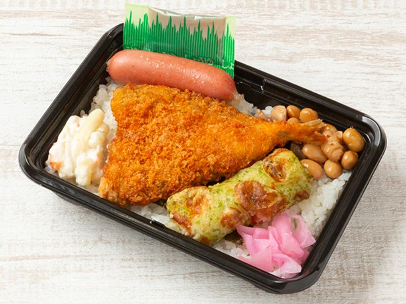 【ミニのり弁】アジフライ弁当