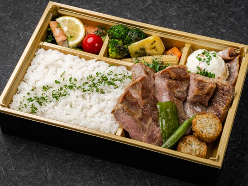 国産牛ステーキの洋食弁当