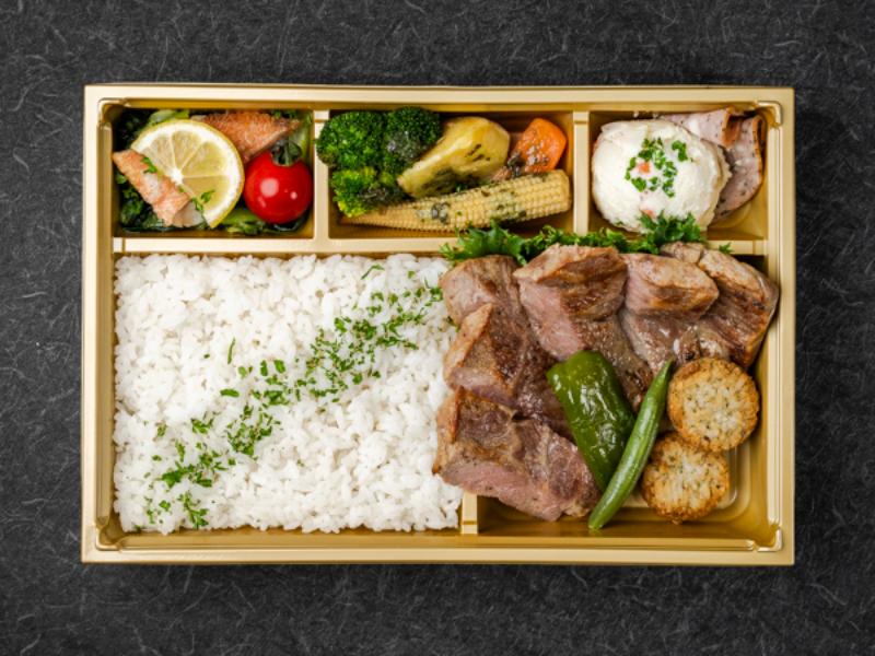 国産牛ステーキの洋食弁当