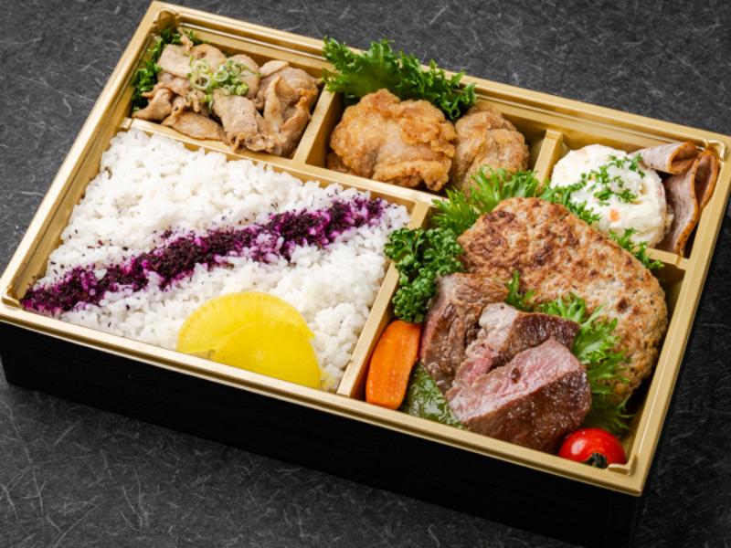 国産牛ステーキ＆ハンバーグのＷ洋食弁当