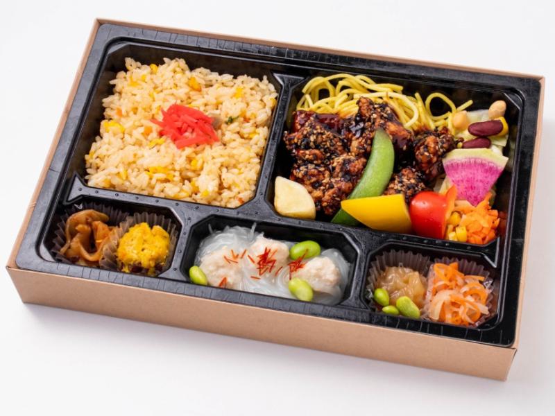【ECO容器】黒毛和牛の香味黒酢ソース合え弁当