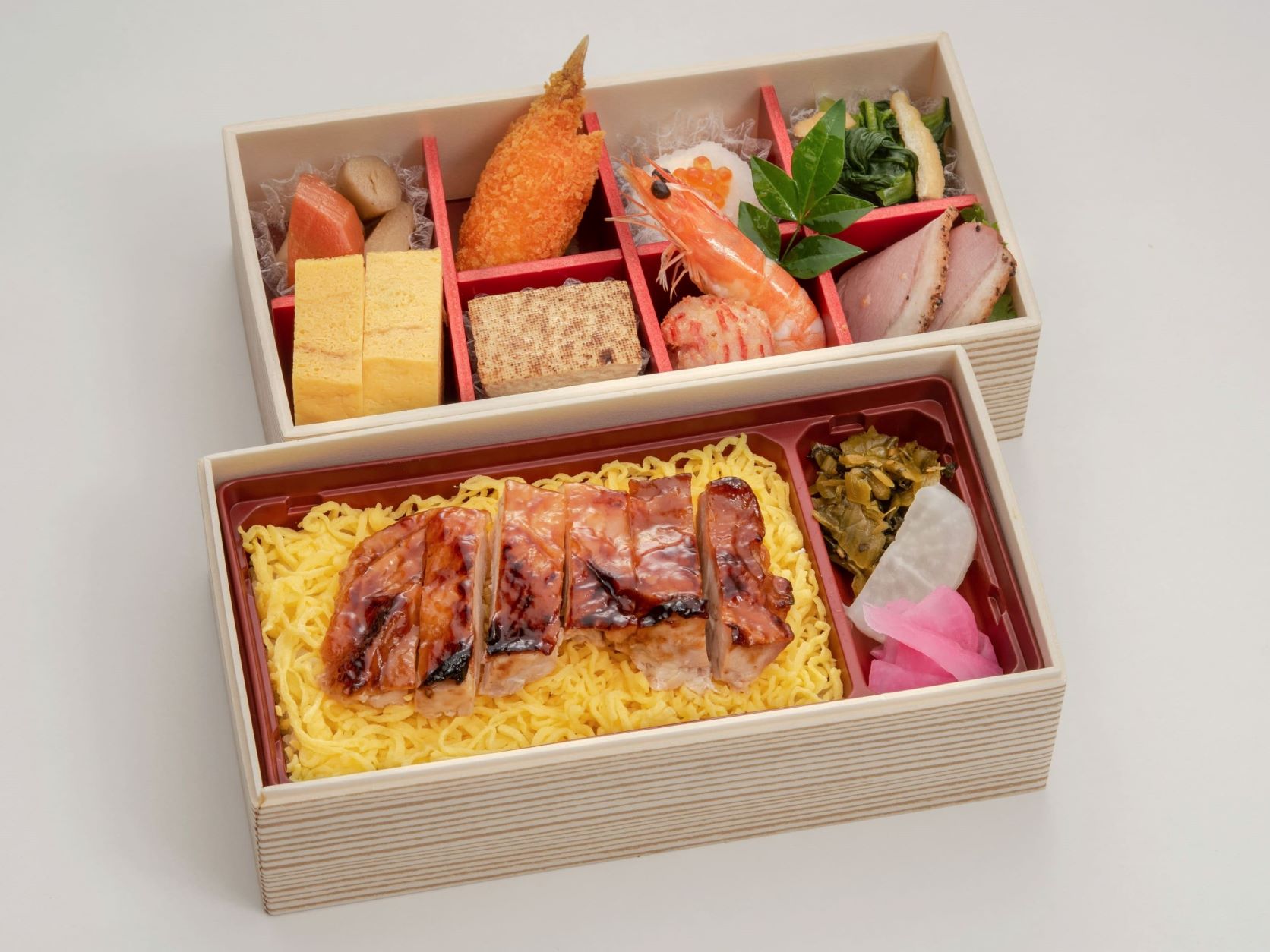 よしむら 若鶏の照焼飯の二段重