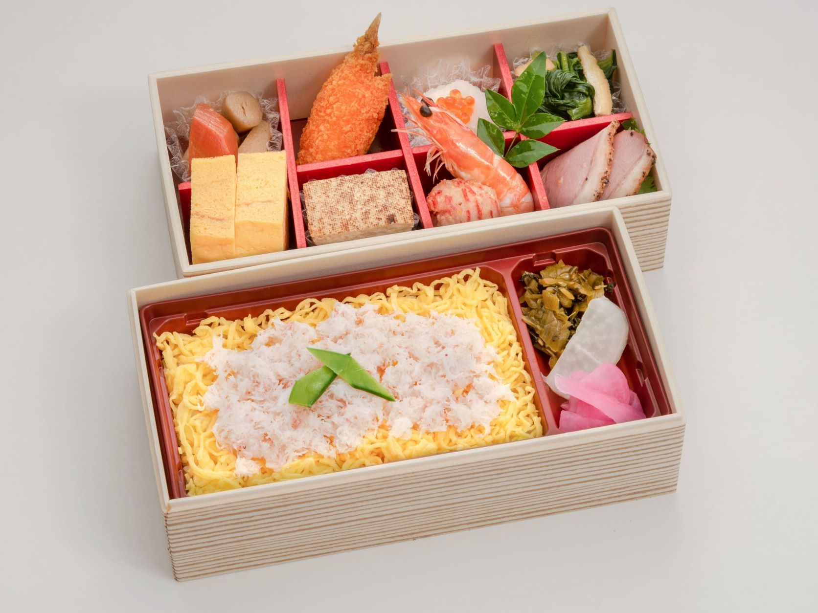 よしむら かに飯の二段重