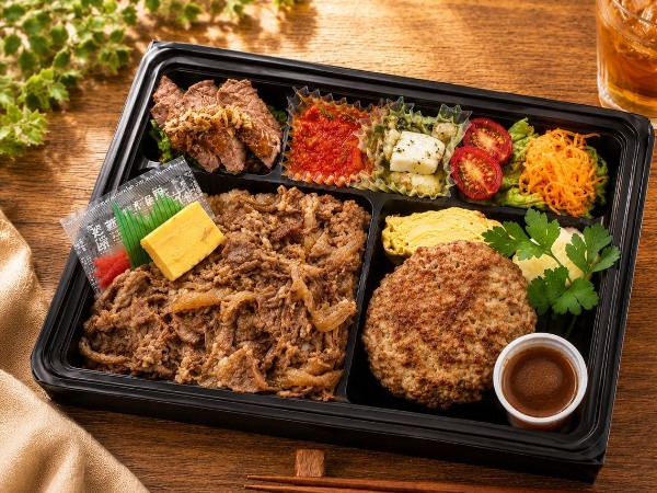 黒毛和牛焼肉＆彩りフレンチ御膳　特製トリュフソースハンバーグ