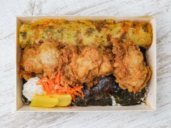 海苔が選べるのり弁（とり天）