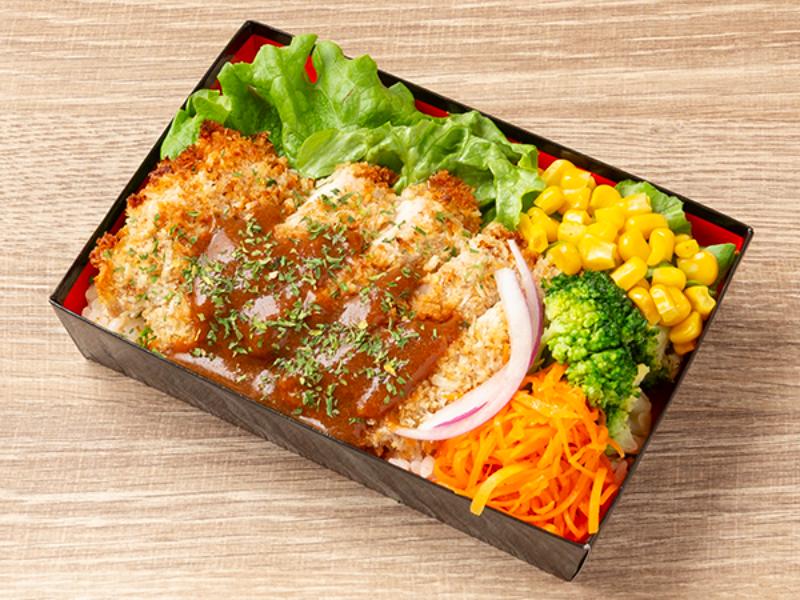 揚げてない！特製デミグラスソースのヘルシーなチキンカツレツBOX