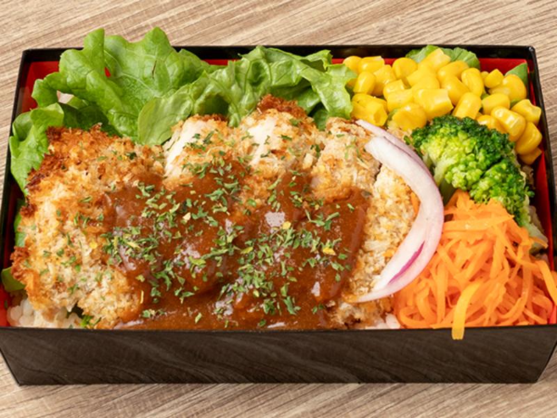 揚げてない！特製デミグラスソースのヘルシーなチキンカツレツBOX