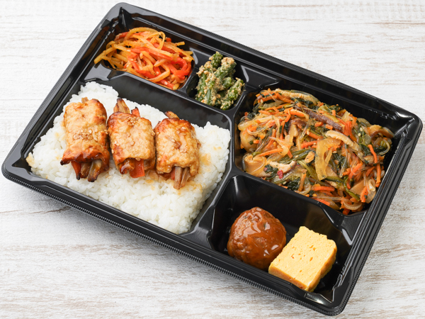 彩り！肉野菜巻き弁当