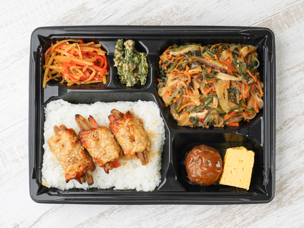 彩り！肉野菜巻き弁当