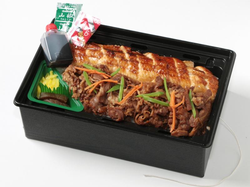 熱々うな牛弁当