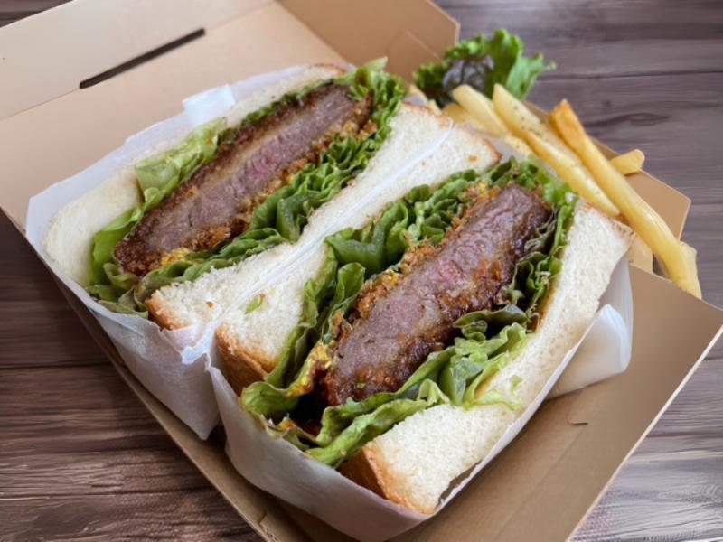 牛ハラミかつサンド