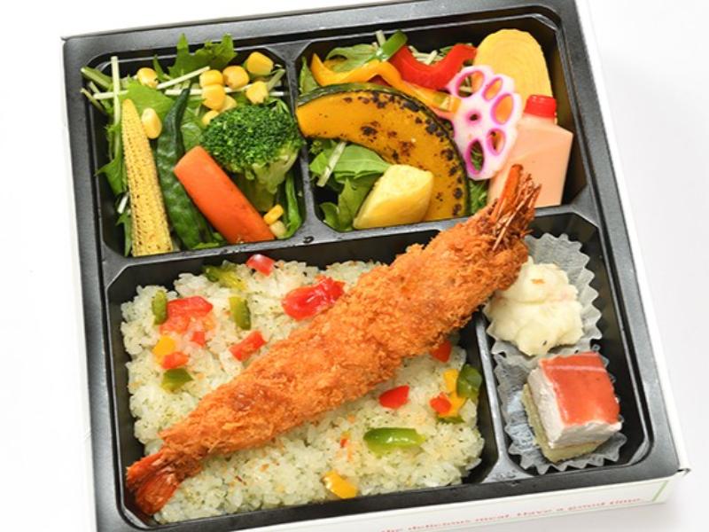 10種野菜のジャンボエビフライ弁当