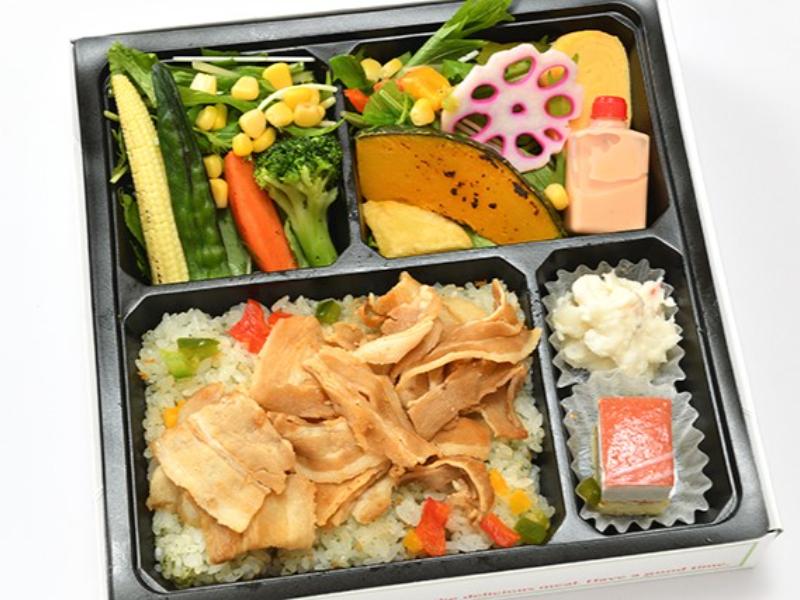 10種野菜のポークジンジャー弁当