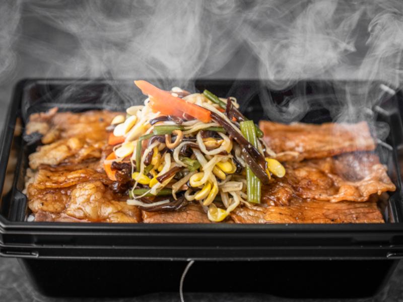 【熱々 焼肉弁当】 特上牛カルビビンバ重