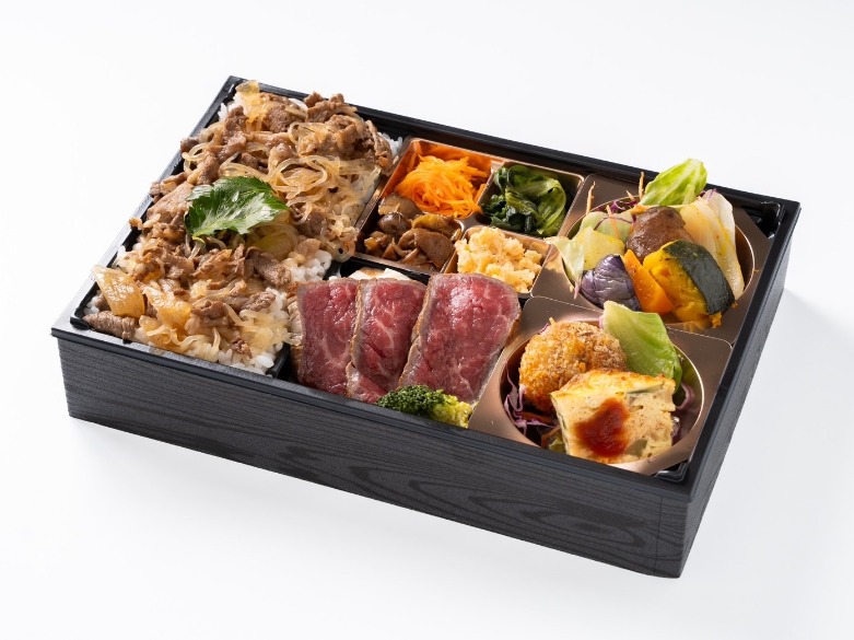 国産牛めしとリブロースステーキ御膳