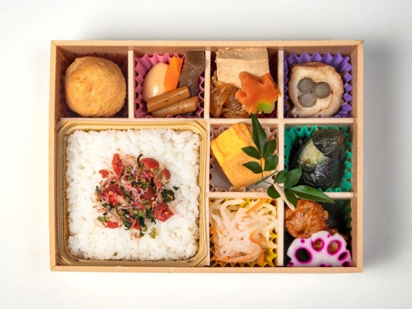 梅ちりめんご飯の味彩弁当-九桝-