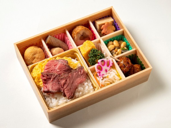 牛ステーキご飯の味彩弁当-九桝-