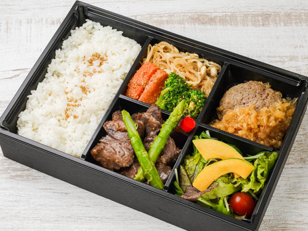 牛カルビ＆牛ハンバーグ御膳