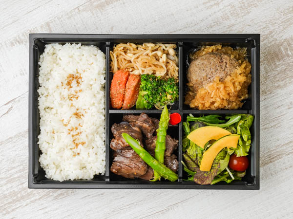 牛カルビ＆牛ハンバーグ御膳