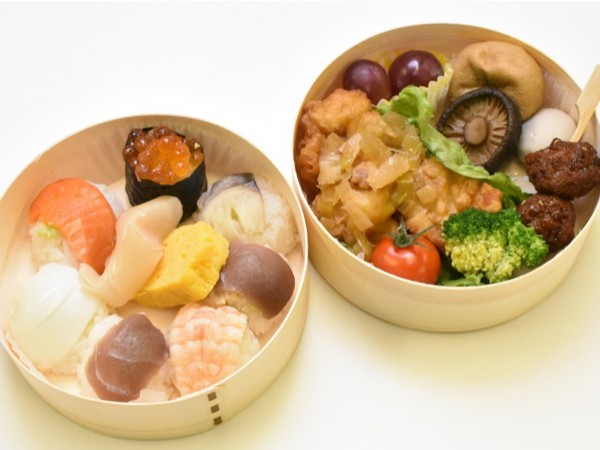 手毬寿司＆唐揚げ葱ソース弁当
