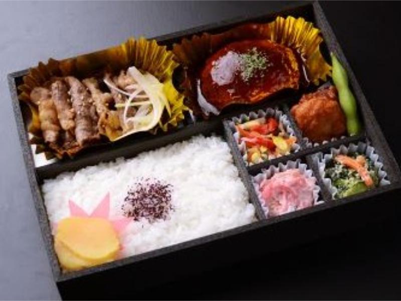 和牛コウネと自家製ハンバーグ弁当
