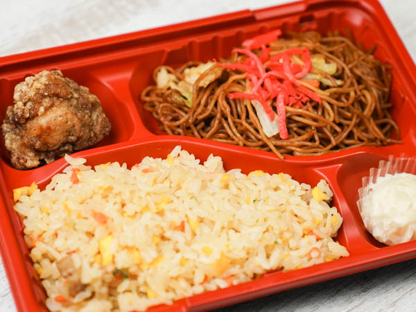 雄ゆう亭の焼きそば＆炒飯弁当