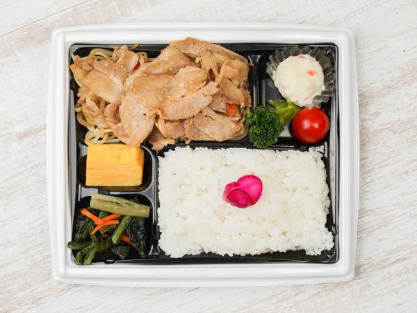 雄ゆう亭の豚生姜焼き弁当