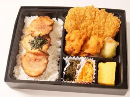 特撰とんかつ明太子焼豚弁当