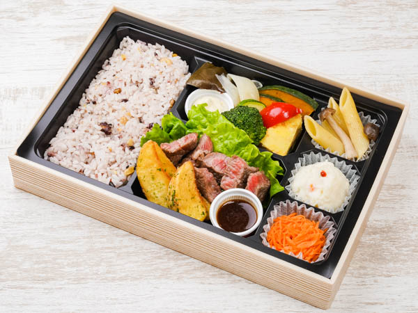 選べるごはんのひとくちステーキ弁当