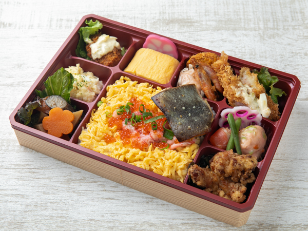 浦島太郎弁当～竜宮絵巻～銀鱈吟醸粕漬焼と紅ずわいがにのせ出汁飯の海鮮膳