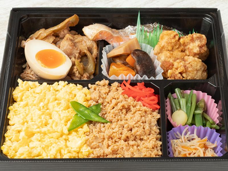 【幕の内】豚の生姜焼き×鮭の塩焼き弁当