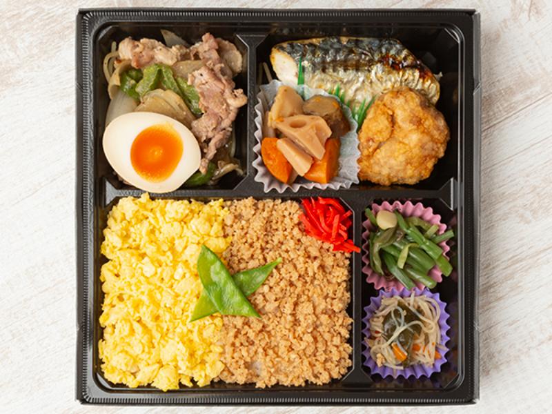【幕の内】豚のネギ塩焼き×鯖の塩焼き弁当