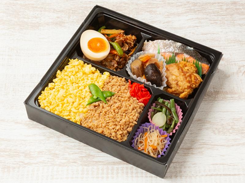 【幕の内】豚焼肉×鮭の塩焼き弁当