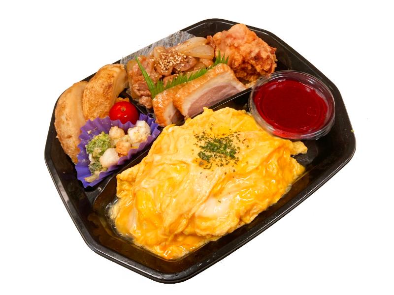 トマトオムライスプレート（生姜焼き）