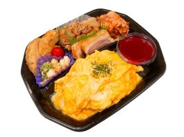 トマトオムライスプレート（生姜焼き）