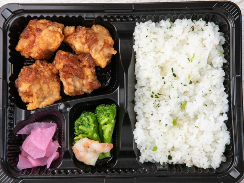 【お手軽】唐揚げ＆海老とブロッコリー炒め