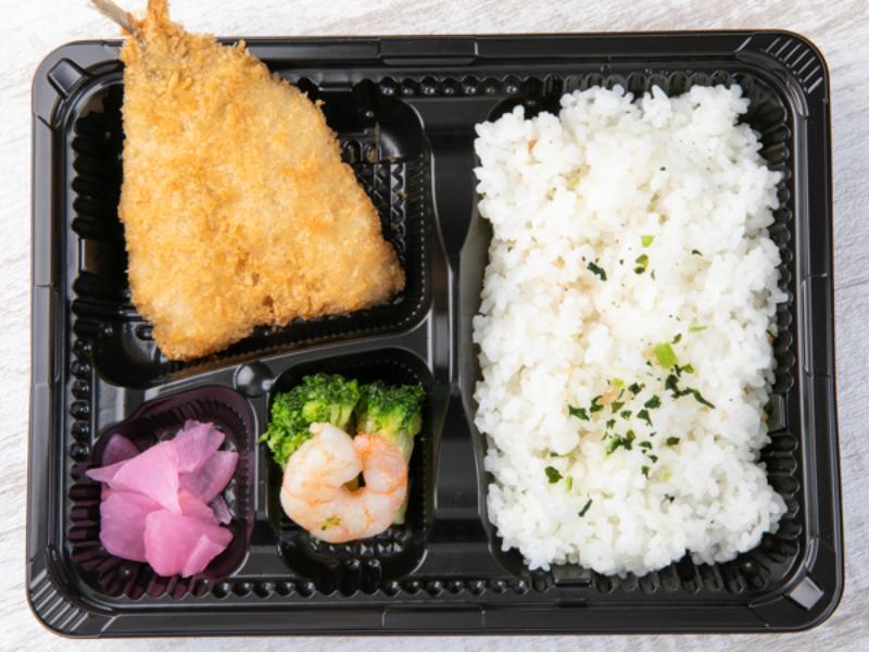 【お手軽】アジフライ＆海老とブロッコリー炒め