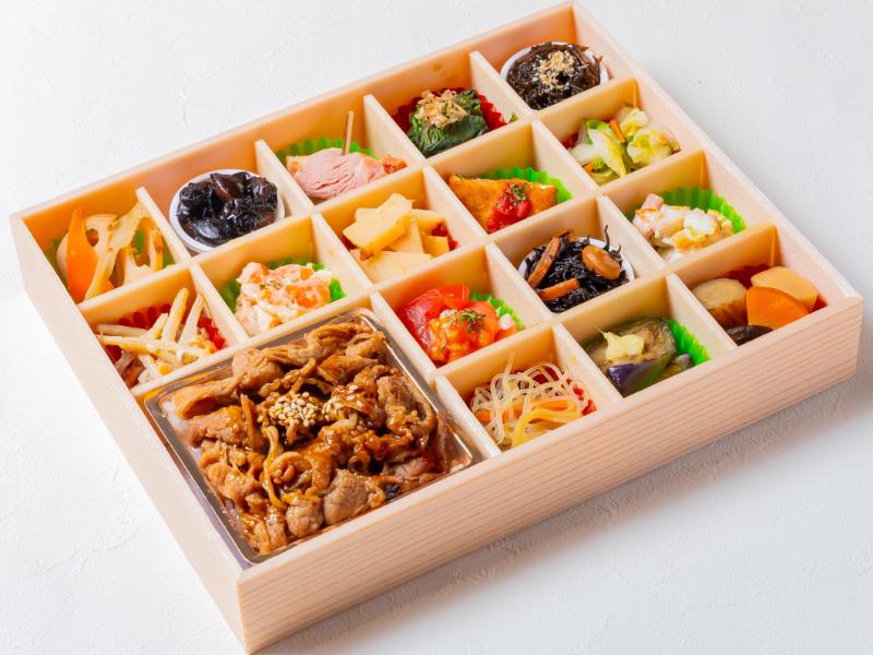 焼肉重と彩り錦御膳