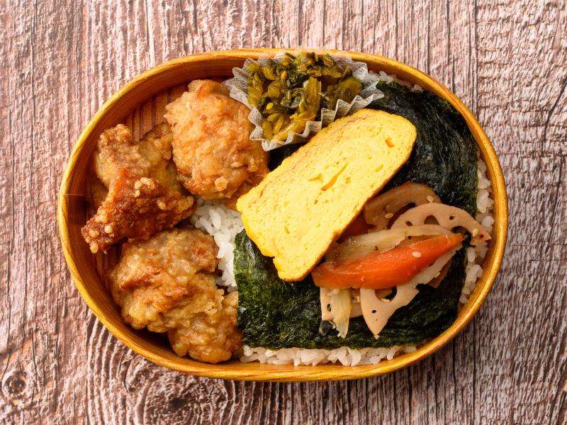 唐揚げ海苔弁当