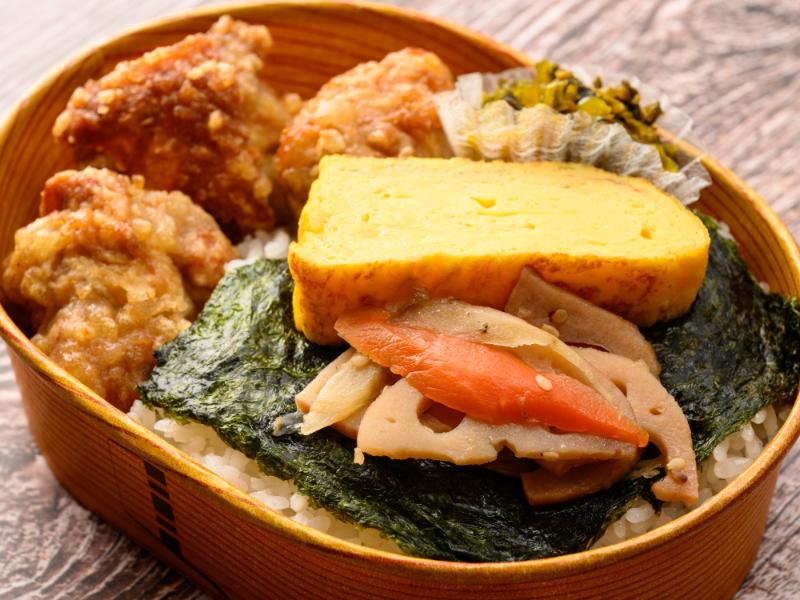 唐揚げ海苔弁当