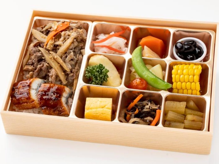 【高級折箱】黒毛和牛の牛ごぼう重とうなぎ　彩り膳