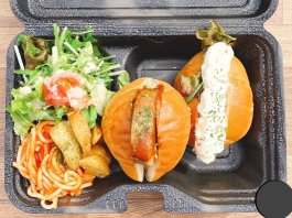 【サンドとサラダ】自家製デミソースハンバーグとポテサラのサラダボックス